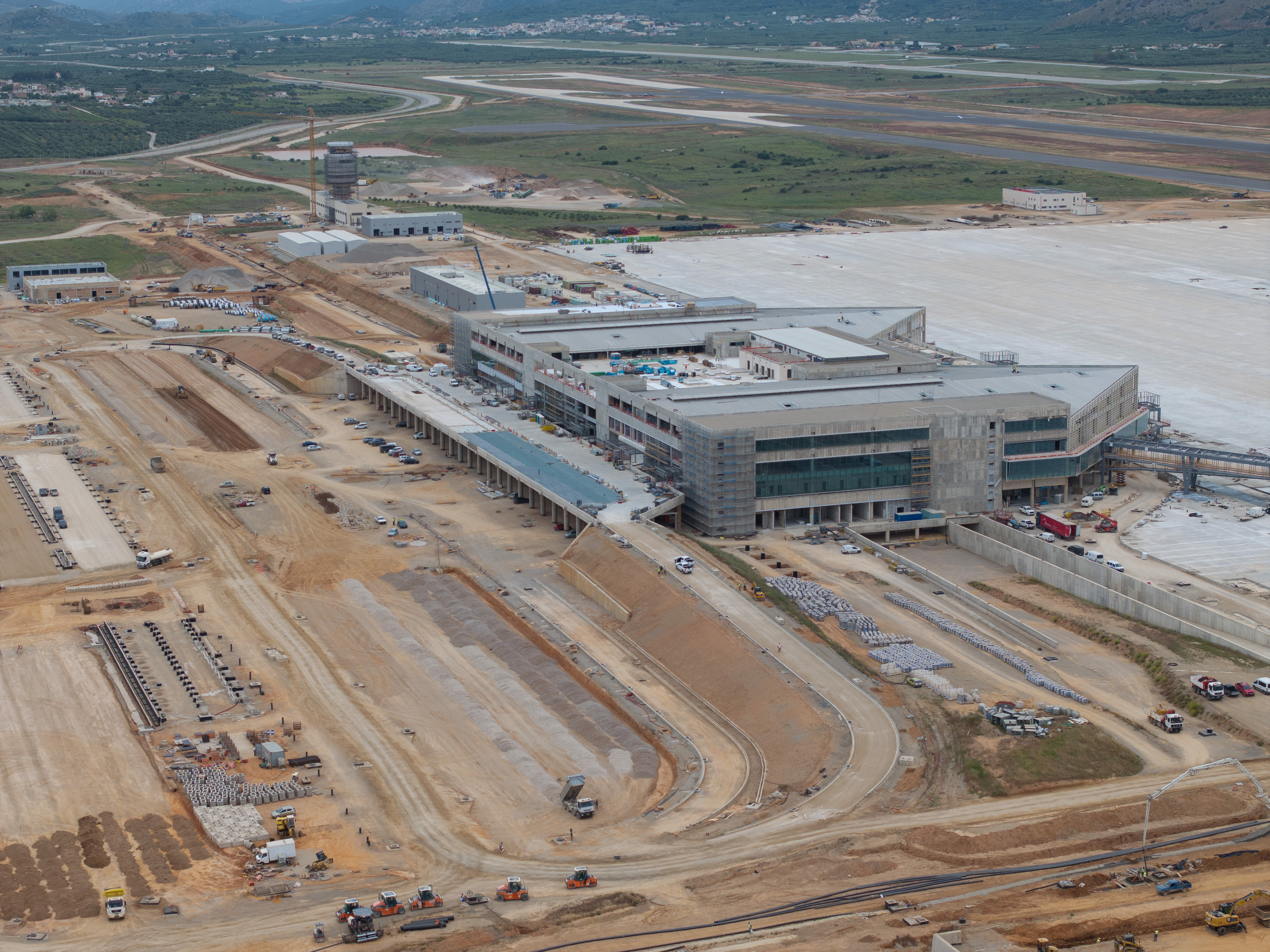 Construction of the new Kasteli International Airport